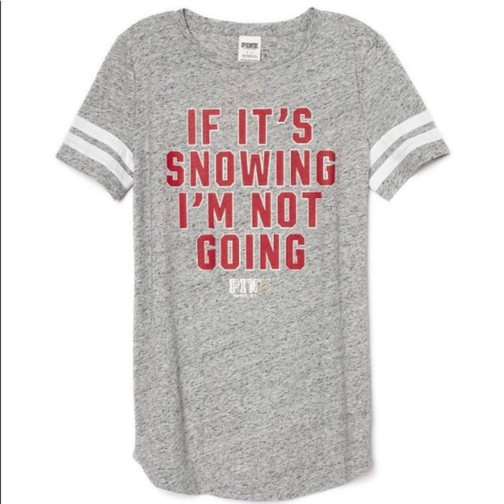 If it’s snowing I’m not going